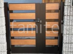 門扉 YKKAP 木製調 ルシアスW02型 横板格子